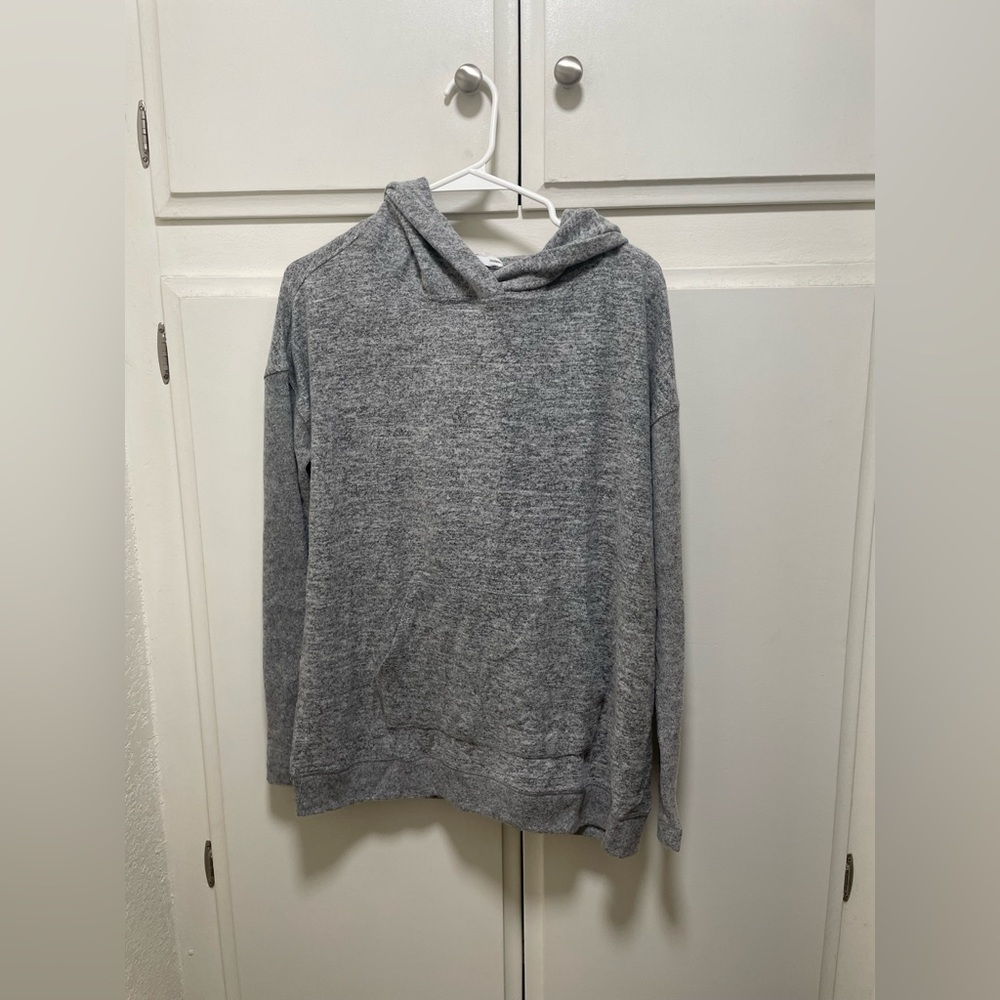 Workshop Republic Clothing Heather Gray Knit Hoodie